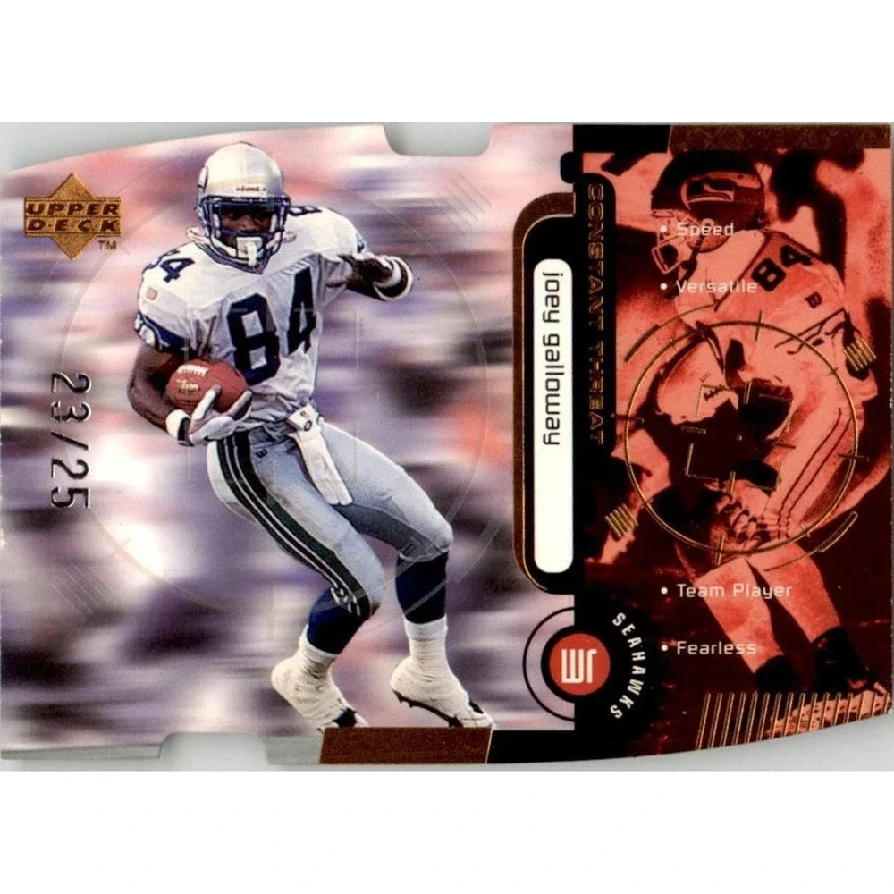 1998 Upper Deck Constant Threat Die Cut Bronze #CT12 Joey Galloway /25